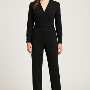 NWOT J. McLaughlin Black Jazz Jumpsuit Pockets Size 6 Pockets Back Zip $328 MSRP